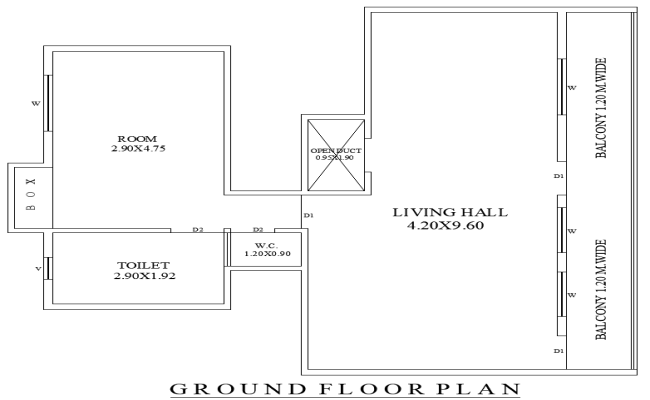 10x9.89m Compact Ground Floor House Layout DWG Design