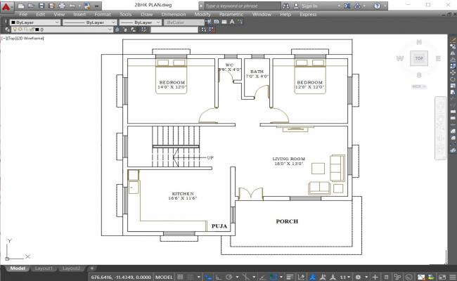 2BHK PLAN