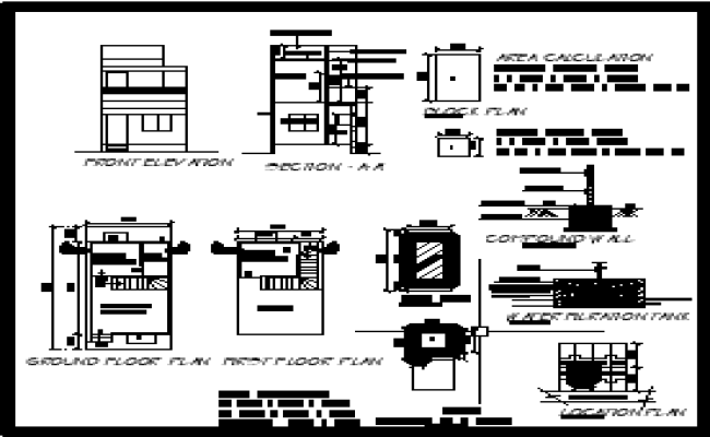 3.50Mx8.57M Architectural Drawing in AutoCAD DWG Format