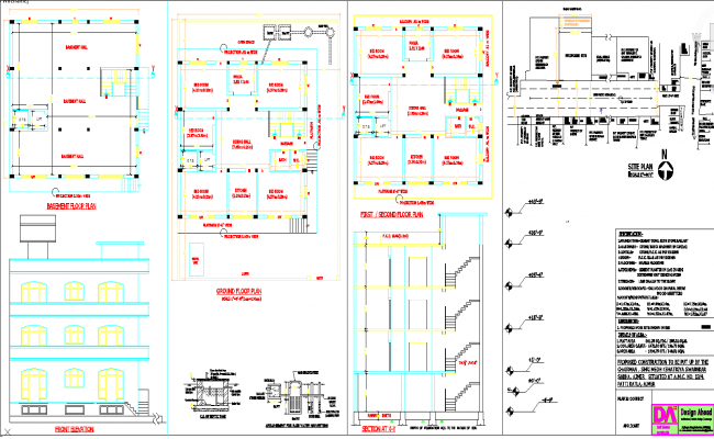 Submission drawing for nagar nimag is given in this cad file. Download this 2d cad file now.