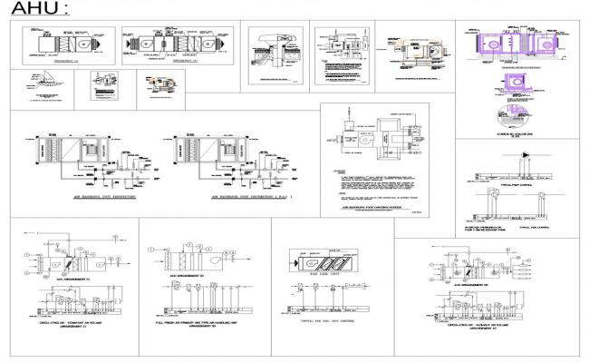 Air Handling Unit Control System CAD Drawing