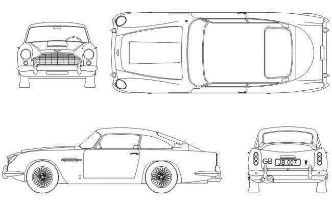 Ambassador Car DWG File