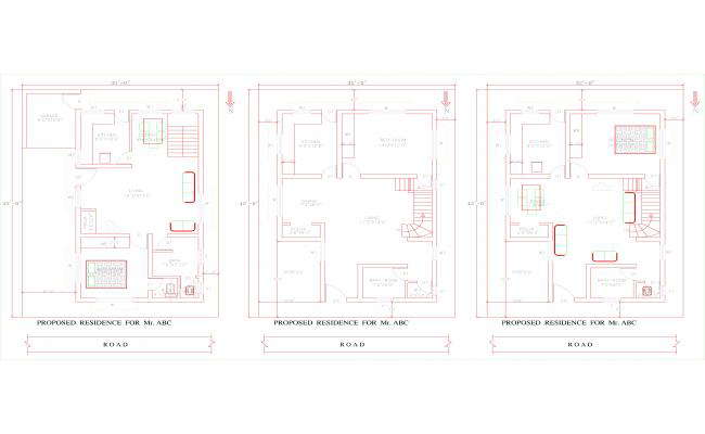Architectural Residential floor plans 