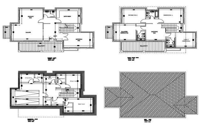 AutoCad drawing file having the  villa floor plan layout.Download the AutoCAD 2D DWG file.