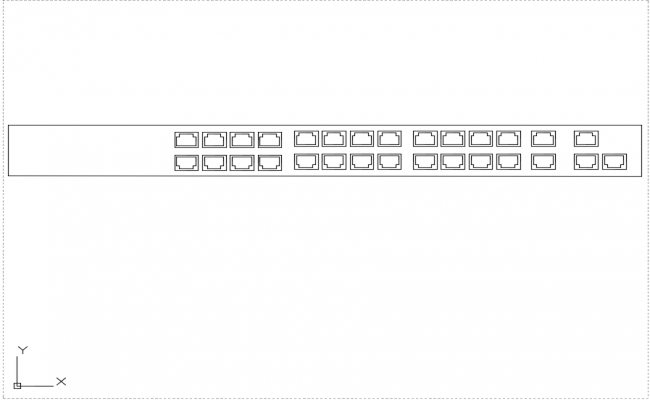 BLOCK - 24 PORT NETWORK SWITCH
