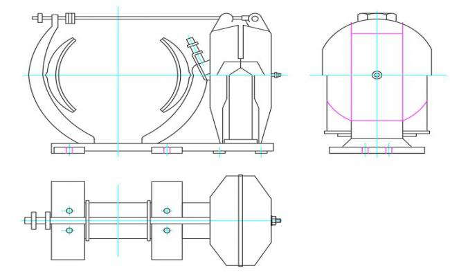 Brake Type-1 Free CAD Drawing DWG File