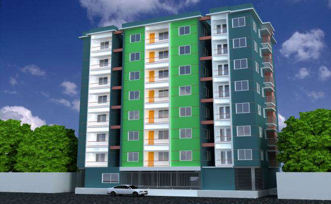 Building exterior 3d model layout 3d max file