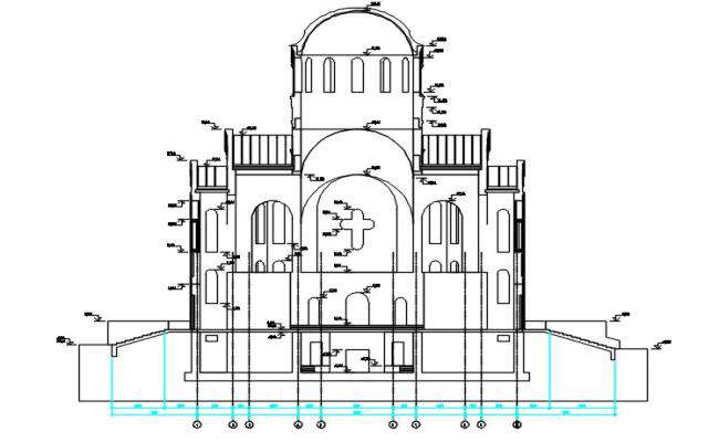 Church Plan Drawing DWG file