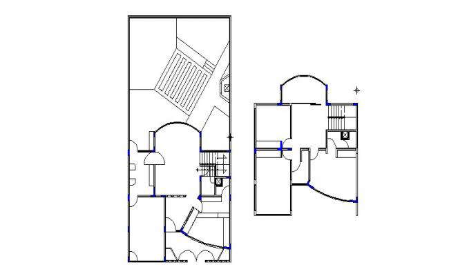 Club house floors framing plan structure details dwg file