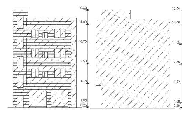 Commercial and Residential Building Elevation Design Cad File 
