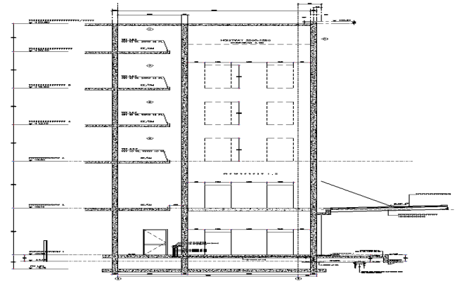 Detail Section of Hoistway DWG AutoCAD file