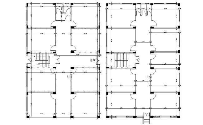 Dormitory Building Plan AutoCAD File Download