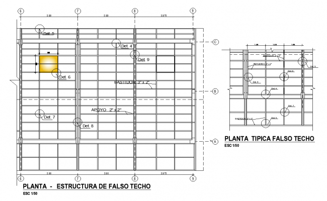 False ceiling detail cad drawing is given in this cad file. Download this 2d cad file now.