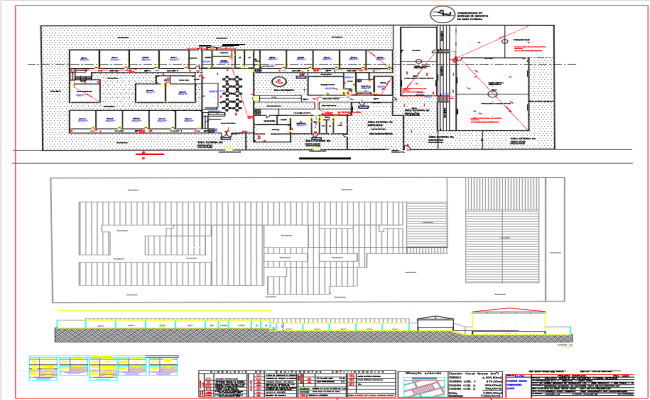 Institutional Fire Protection For Plan in CAD Drawing File