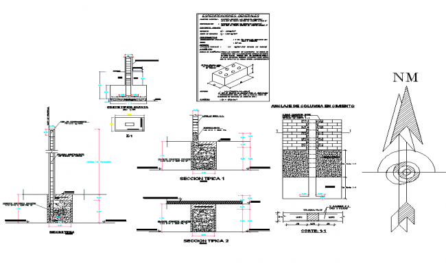 RCC Footing Details Free AutoCAD Drawings