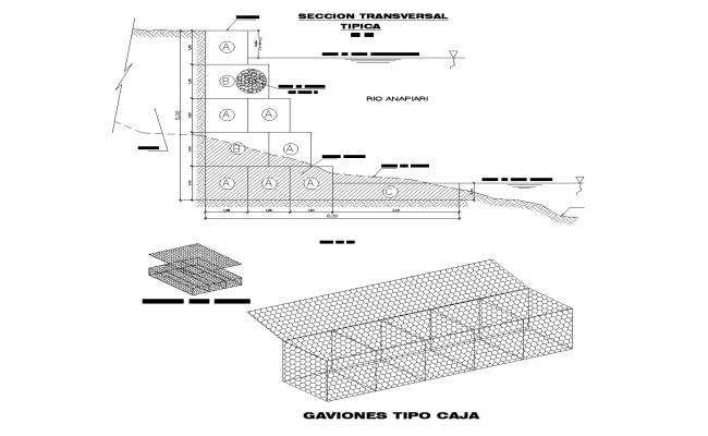 Gabion detail dwg file