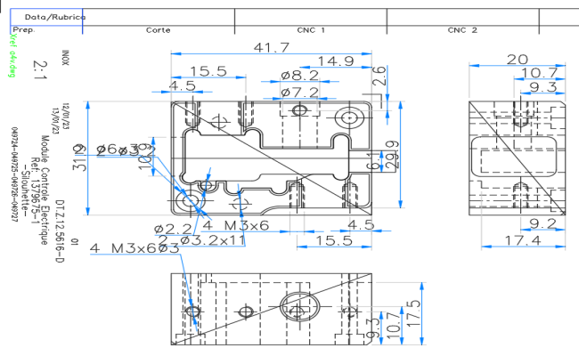 Go from Concept to Creation with Electronic Module Control CAD Drawing