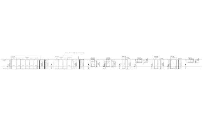 Internal view of glass door and window Detail DWG AutoCAD file