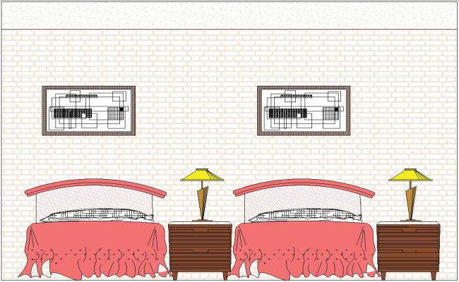 KIDS MODERN BEDROOM. detail drawing presented in this AutoCAD file. Download this 2d AutoCAD drawing file.