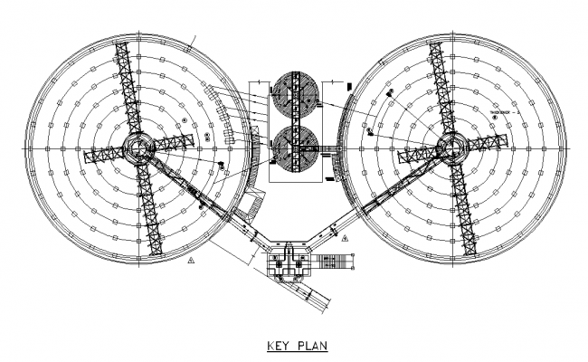 Key plan detail drawing of foundation presented in this AutoCAD file. Download this 2d autocad drawing file.