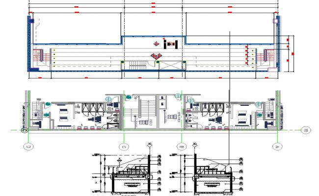 Male And Female Toilet Plan DWG File