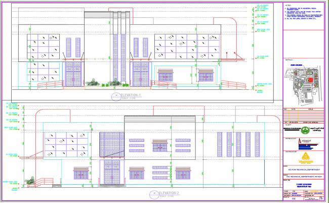 Modern house elevations and design in autocad dwg files 