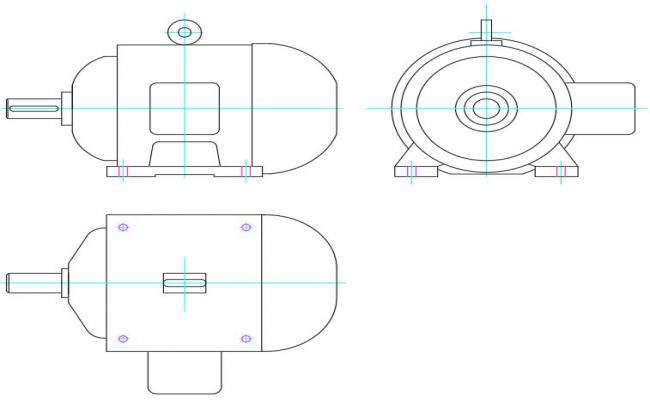 Motor Drawing Free DWG File