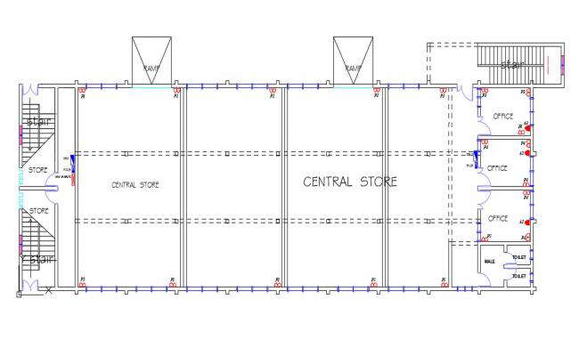 Office Ground Floor Electrical Designs 