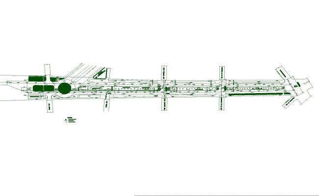 Proposed road-rehabilitation avenue plan dwg file