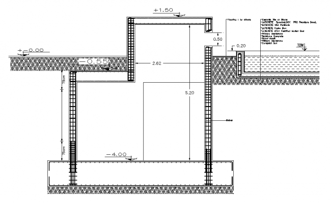 Reinforcement footing detail drawing provided in this AutoCAD file. Download this 2d AutoCAD drawing file.