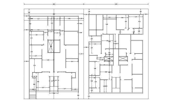 Residential Floor Plan Layout CAD File 