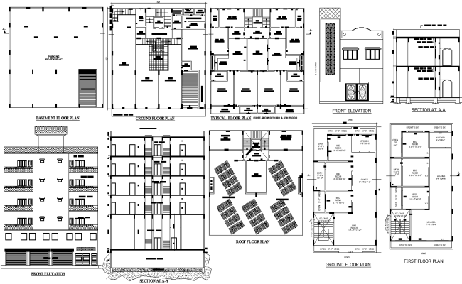 Residential House Floor Plan Layouts  AutoCAD DWG File