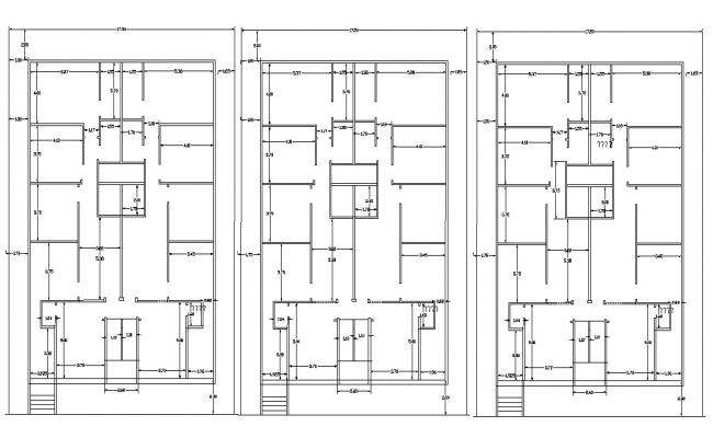 Residential House Floor Plan With Dimension Details