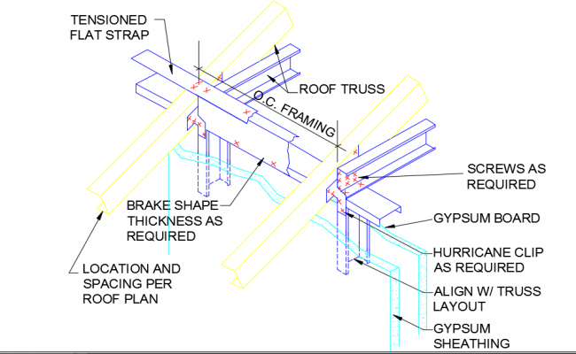 Roof Truss Structural Detail