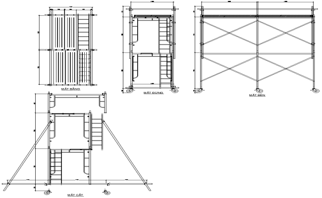 Scaffolding Plan Design AutoCAD DWG Download