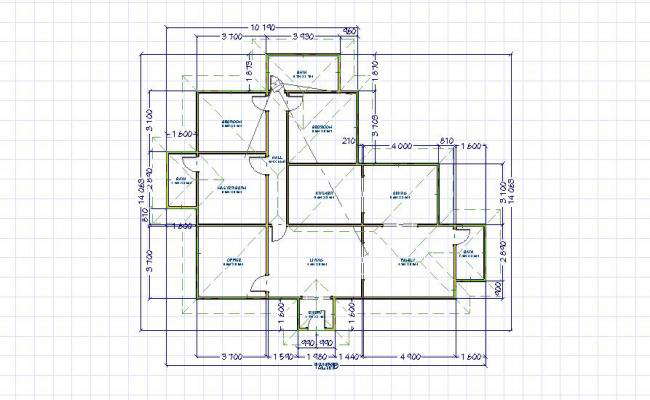 Single story floor plan 4