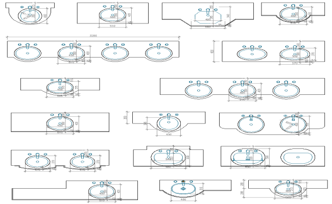  Sink Design with Dimensions DWG | Cadbull   