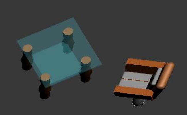 Table Chair 3D