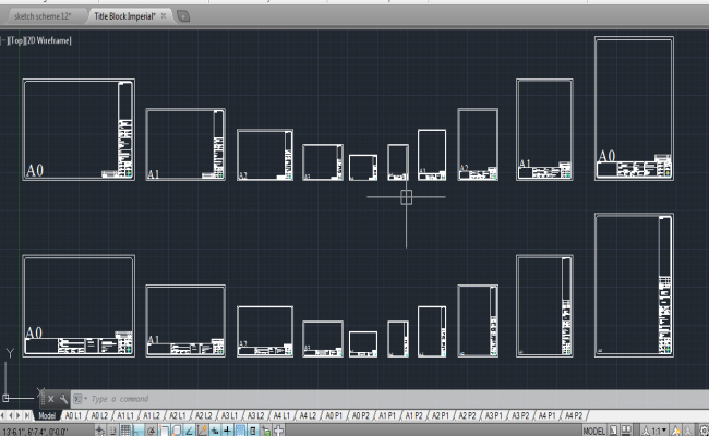 Titleblock layout - inches