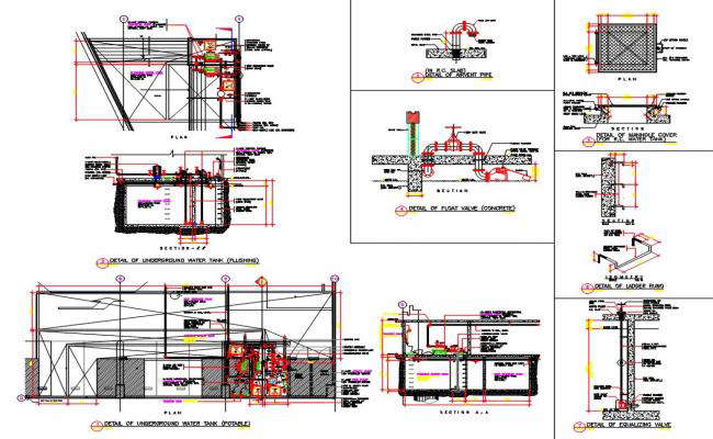 Underground Water Tank AutoCAD File