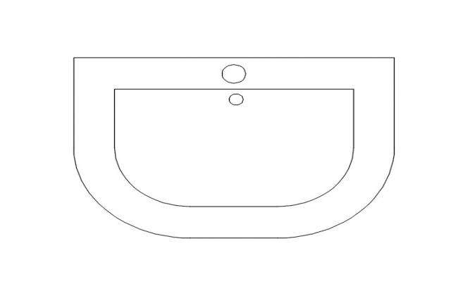 Wash Basin free CAD Drawing