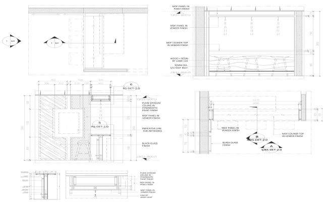 Working drawings of bar or club DWG AutoCAD drawing