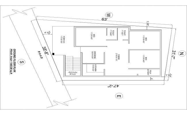 cad drawing Residential Building