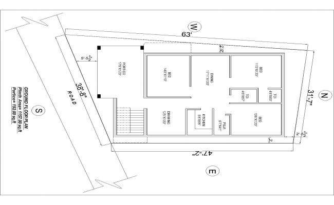 cad drawing Residential Building