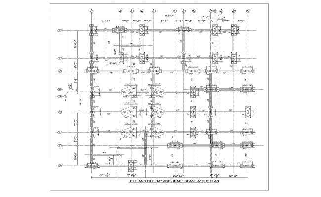 cad pilecap and grade beam