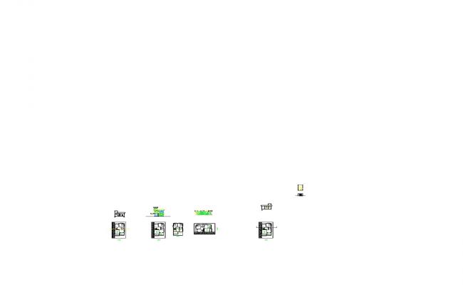 plan elevation and section of double storey house