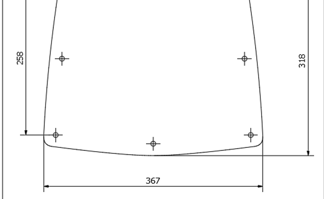 PVC Backrest Drawing-Sittem 440 Premium CAD