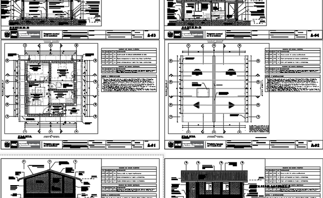 Rural Housing Architectural Floor Plans and Elevations