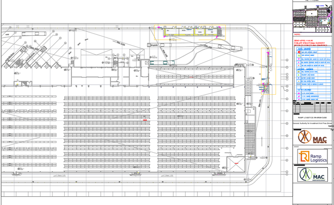 Warehouse Layout AutoCAD DWG File for Logistics and Industrial Design