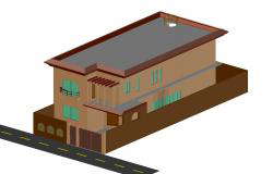  3d House Model DWG File